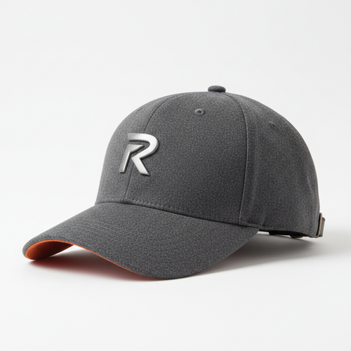 Stylish baseball cap on white background